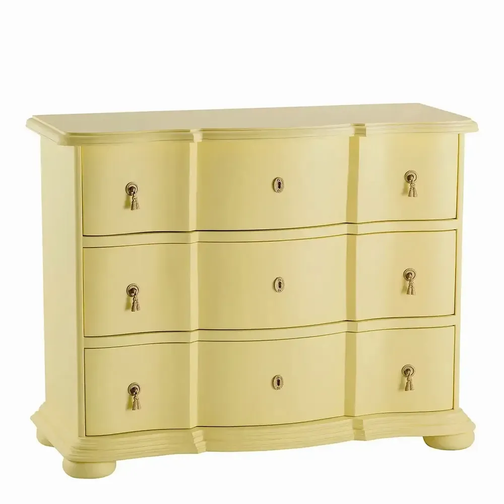 Chests of drawers - CARLOTTA PM chest of drawers pastel yellow 105x44x82 - BLANC D'IVOIRE