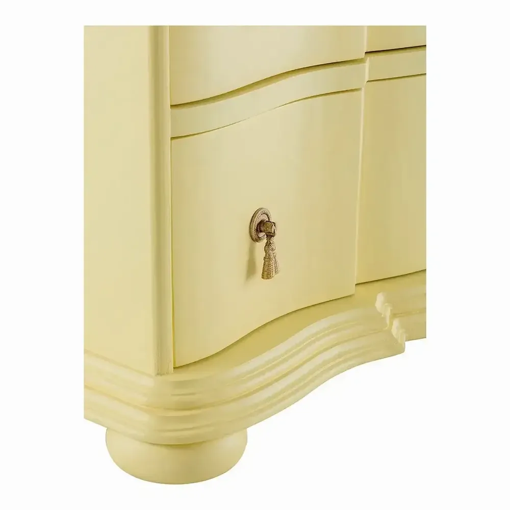 Chests of drawers - CARLOTTA PM chest of drawers pastel yellow 105x44x82 - BLANC D'IVOIRE