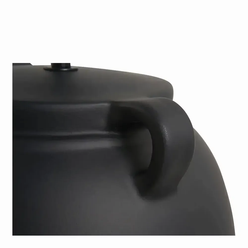 Table lamps - 
AMPHORE black ceramic lamp base dia 29x44.5 - BLANC D'IVOIRE