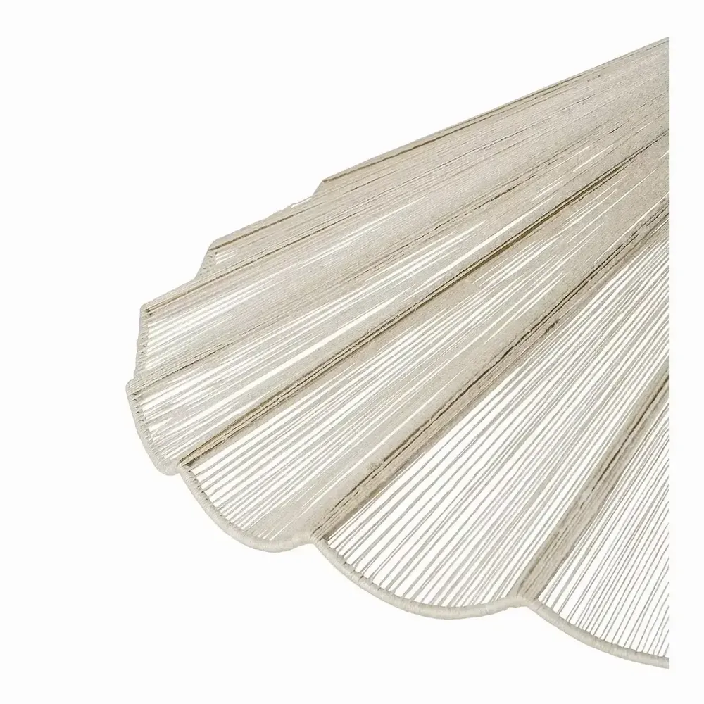Hanging lights - MARGUERITE suspension white jute and metal dia 90x16 - BLANC D'IVOIRE
