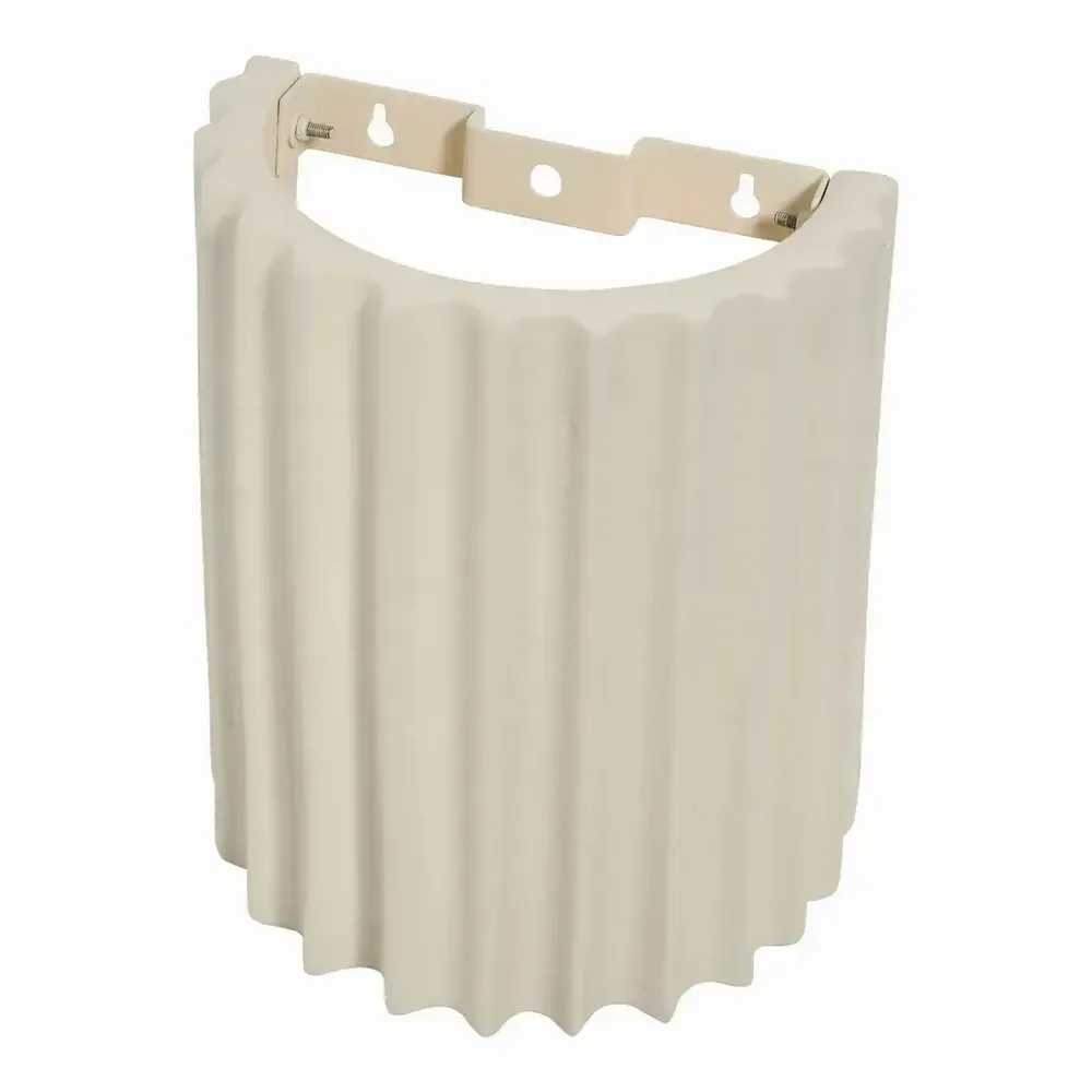 Wall lamps - OLYMPE wall light non-electrified beige ceramic 20x11.9x21.9 - BLANC D'IVOIRE