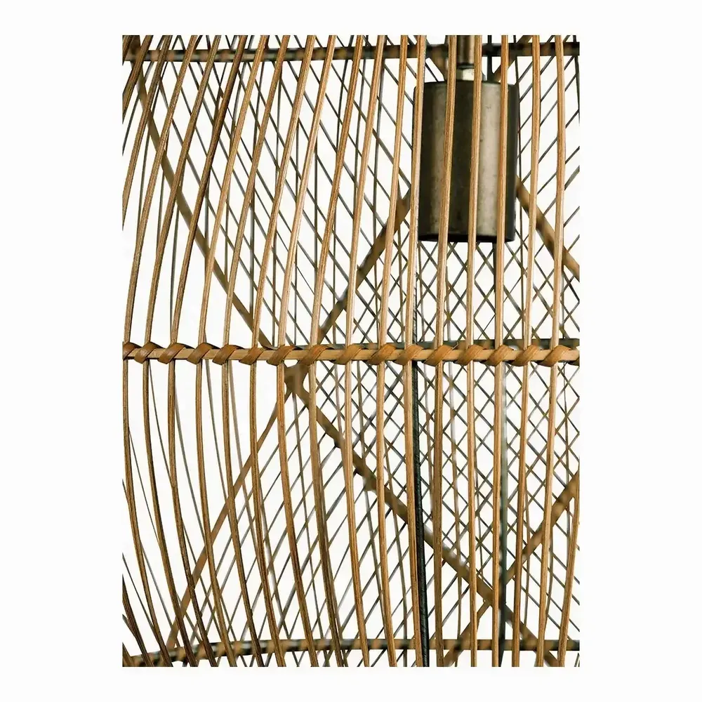 Suspensions - Suspension NAKISHA rotin naturel dia 65x48 - BLANC D'IVOIRE