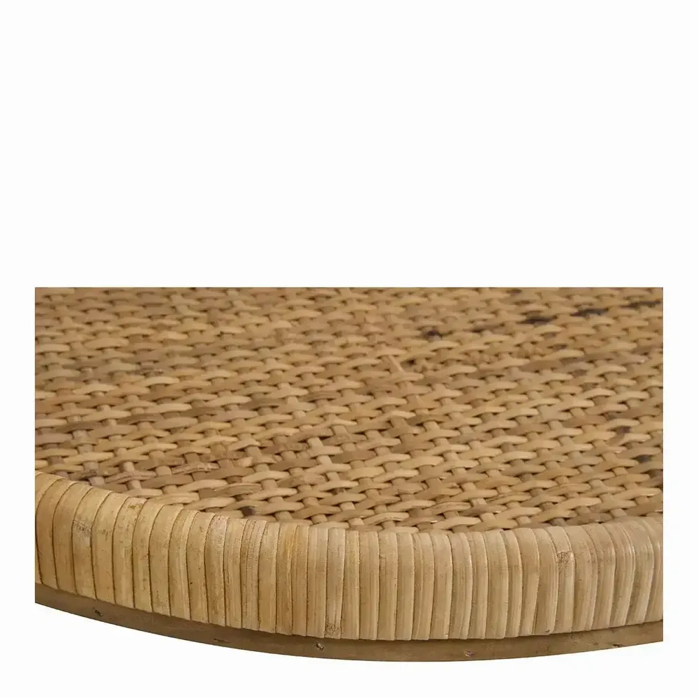 Objets de décoration - Set de 3 plateaux GALIA rotin naturel 60x40, 52,5x34,5 et 45,5x28 - BLANC D'IVOIRE