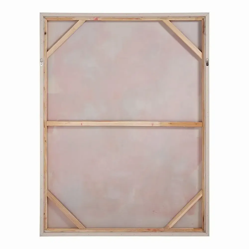 Paintings - PASSION painting white and pink oil painting 90x120 - BLANC D'IVOIRE