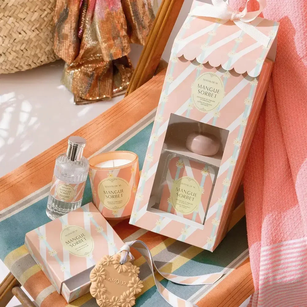 Bougies - Bougie parfumée Bain de Soleil 160 g - Mangue Sorbet - MATHILDE M.