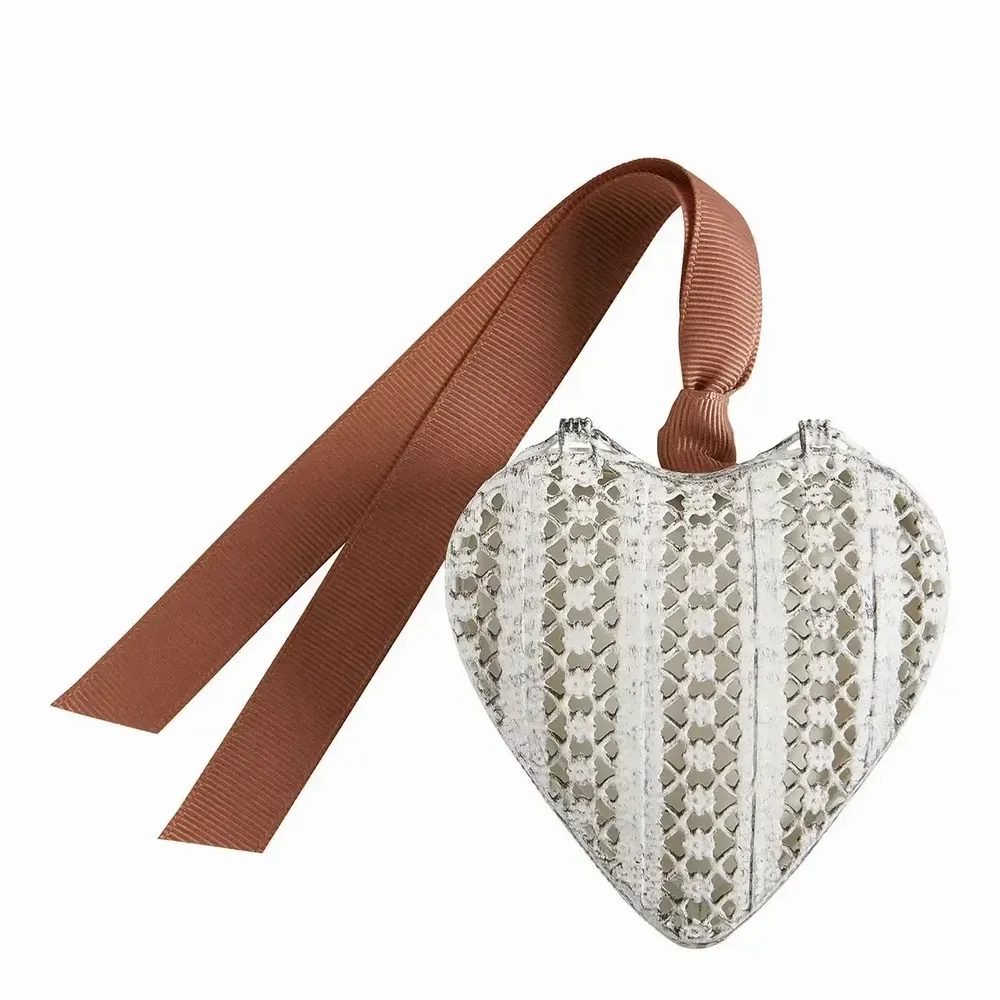 Home fragrances - Openwork metal heart box with scented decoration - Rose Elixir - MATHILDE M.