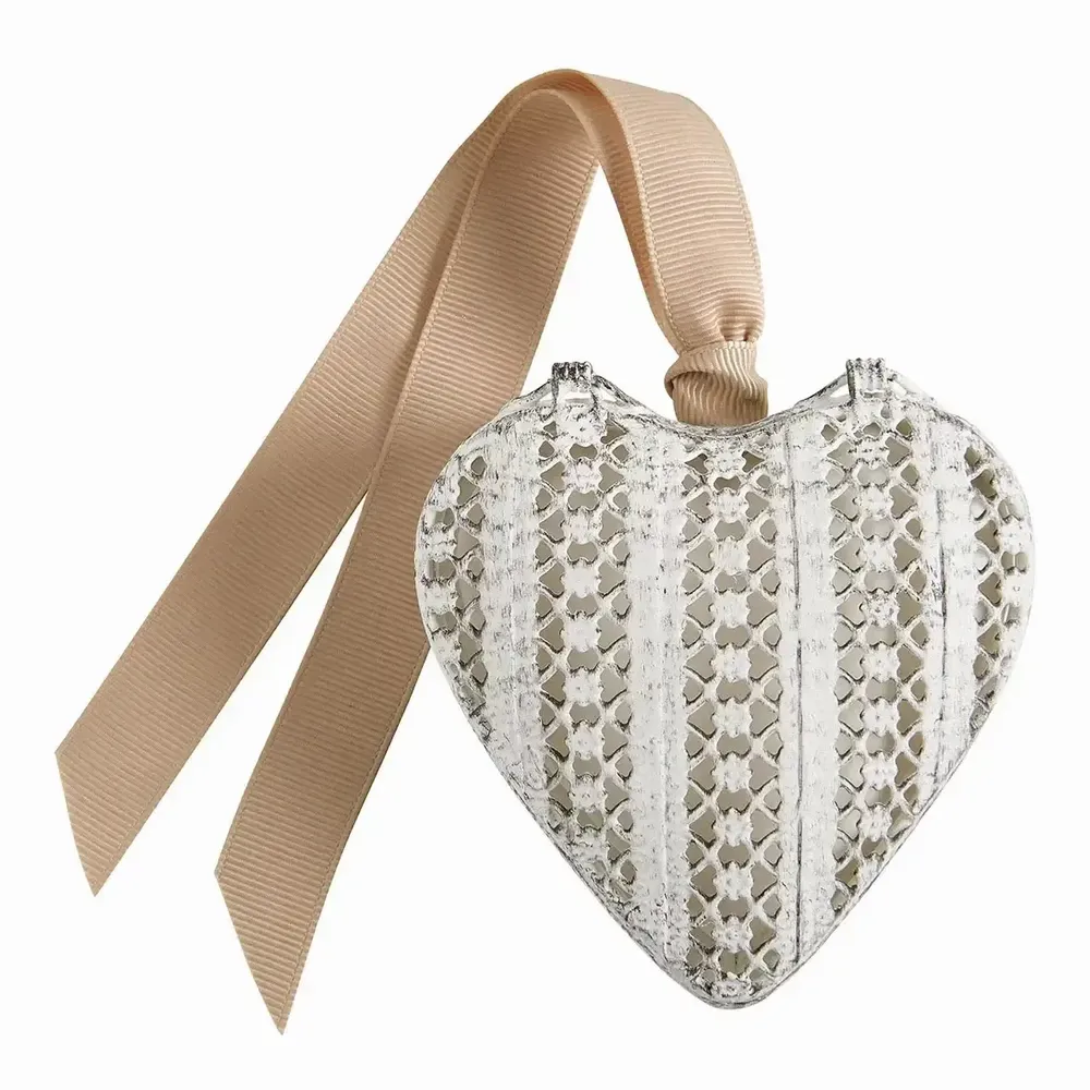 Home fragrances - Openwork metal heart box with scented decoration - Sublime Jasmin - MATHILDE M.