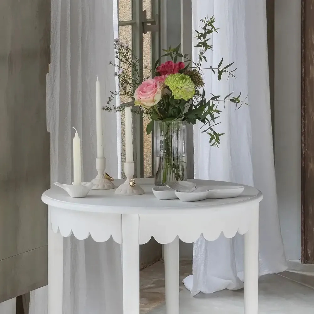 Candles - Bird standing candle holder in white ceramic - MATHILDE M.