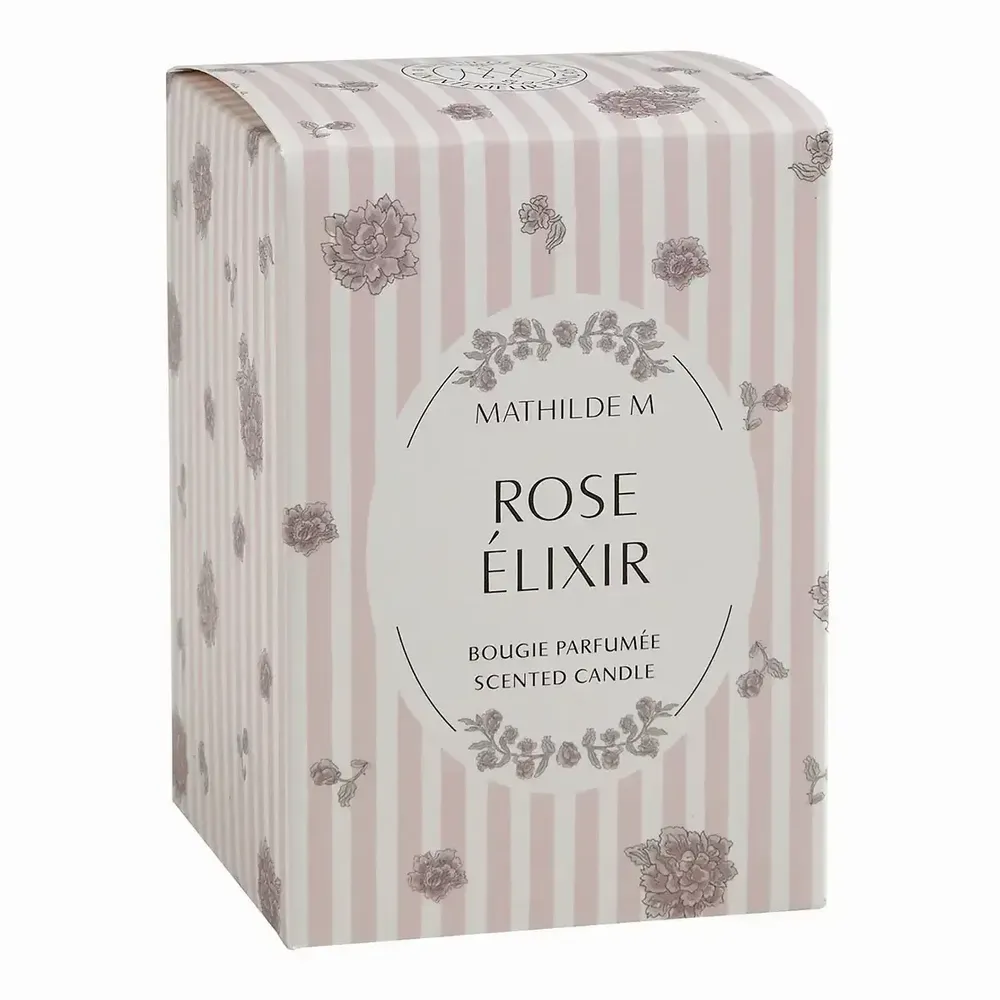 Bougies - Bougie parfumée Les Intemporelles en Fleurs 145 g - Rose Elixir - MATHILDE M.