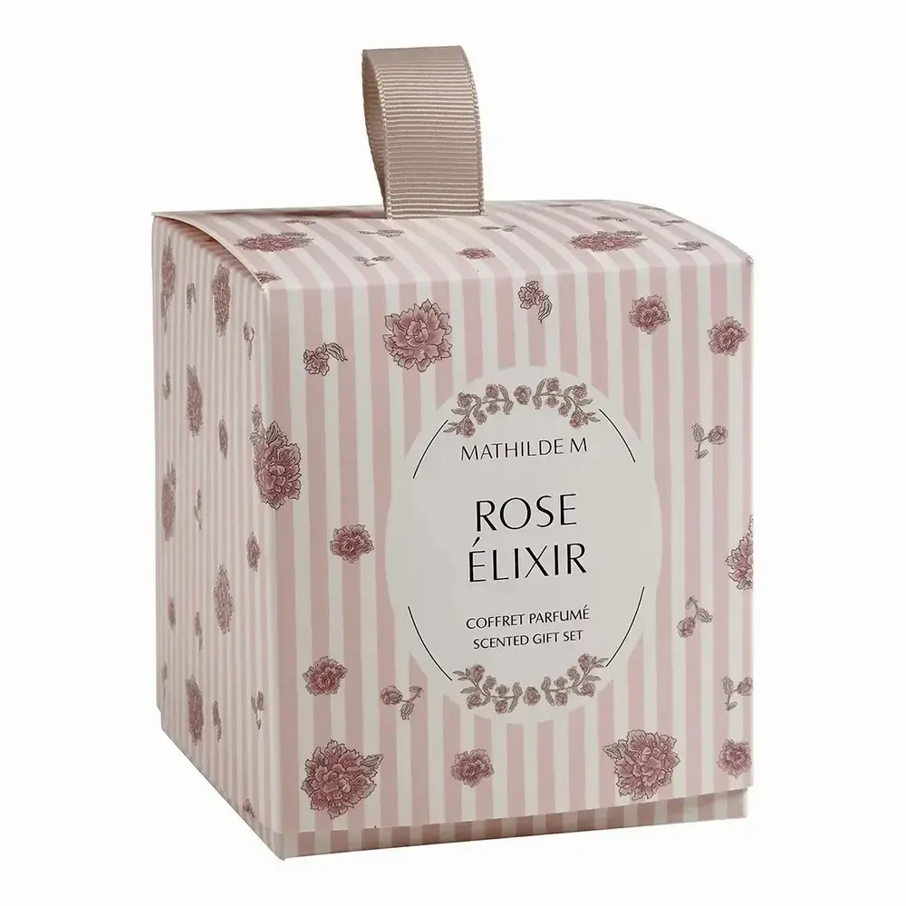 Coffrets et boîtes - Coffret Les Intemporelles en Fleurs parfum d'ambiance et décor - Rose Elixir - MATHILDE M.