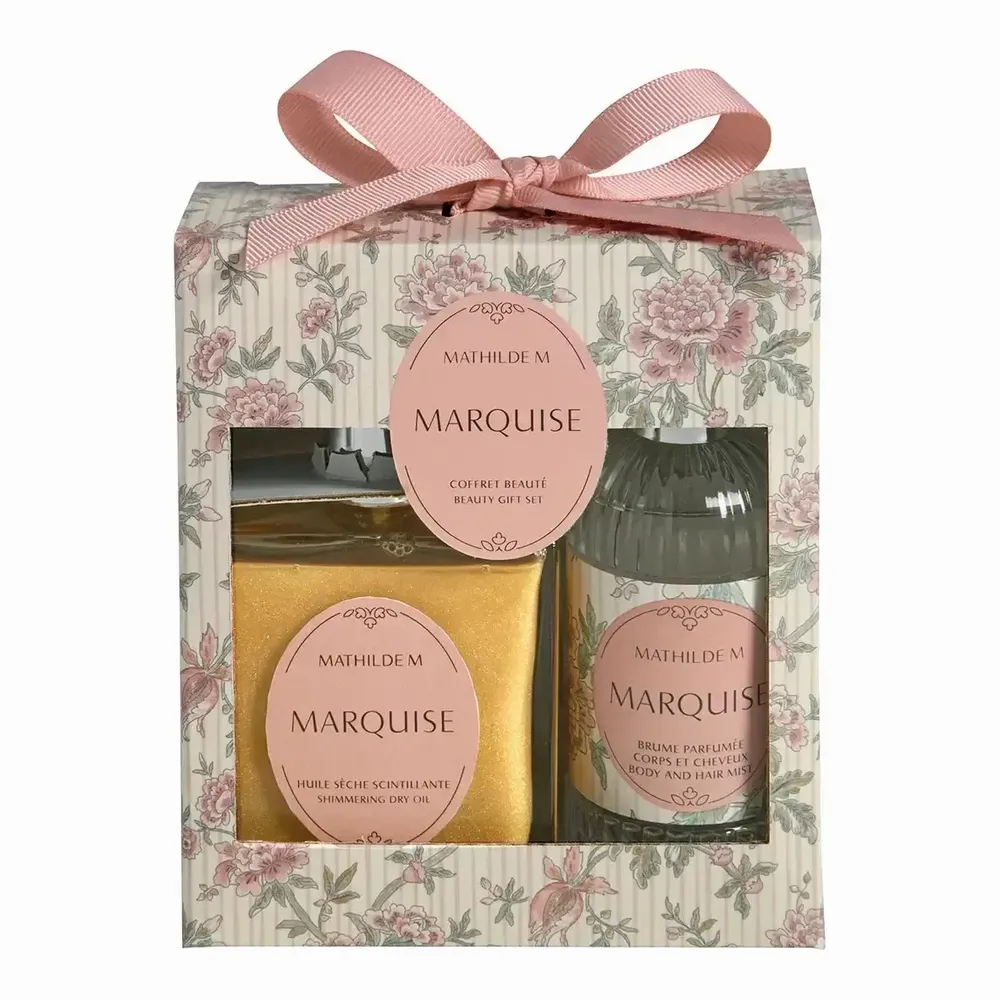 Coffrets et boîtes - Coffret parfumé huile sèche 100 ml et brume 75 ml - Marquise - MATHILDE M.