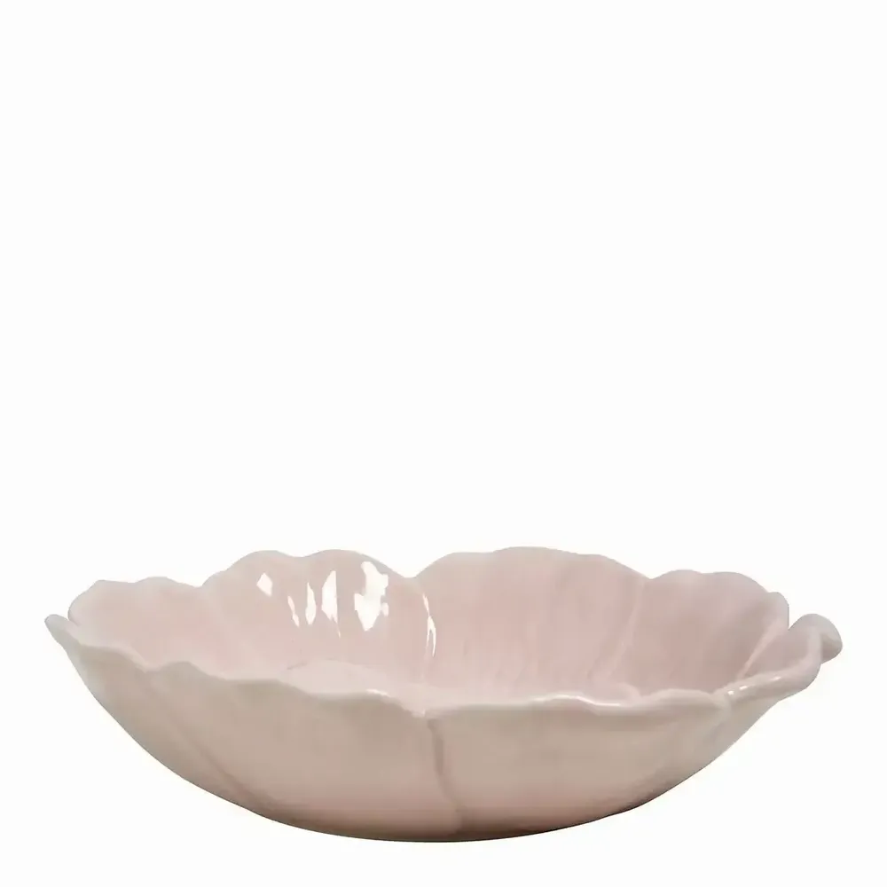 Bols - Coupelle Tulipe en grès rose clair dia 19 x 4,7 cm - MATHILDE M.