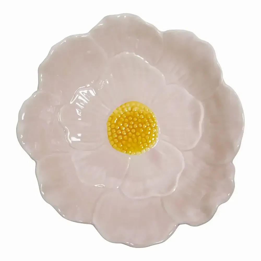 Bols - Coupelle Tulipe en grès rose clair dia 19 x 4,7 cm - MATHILDE M.