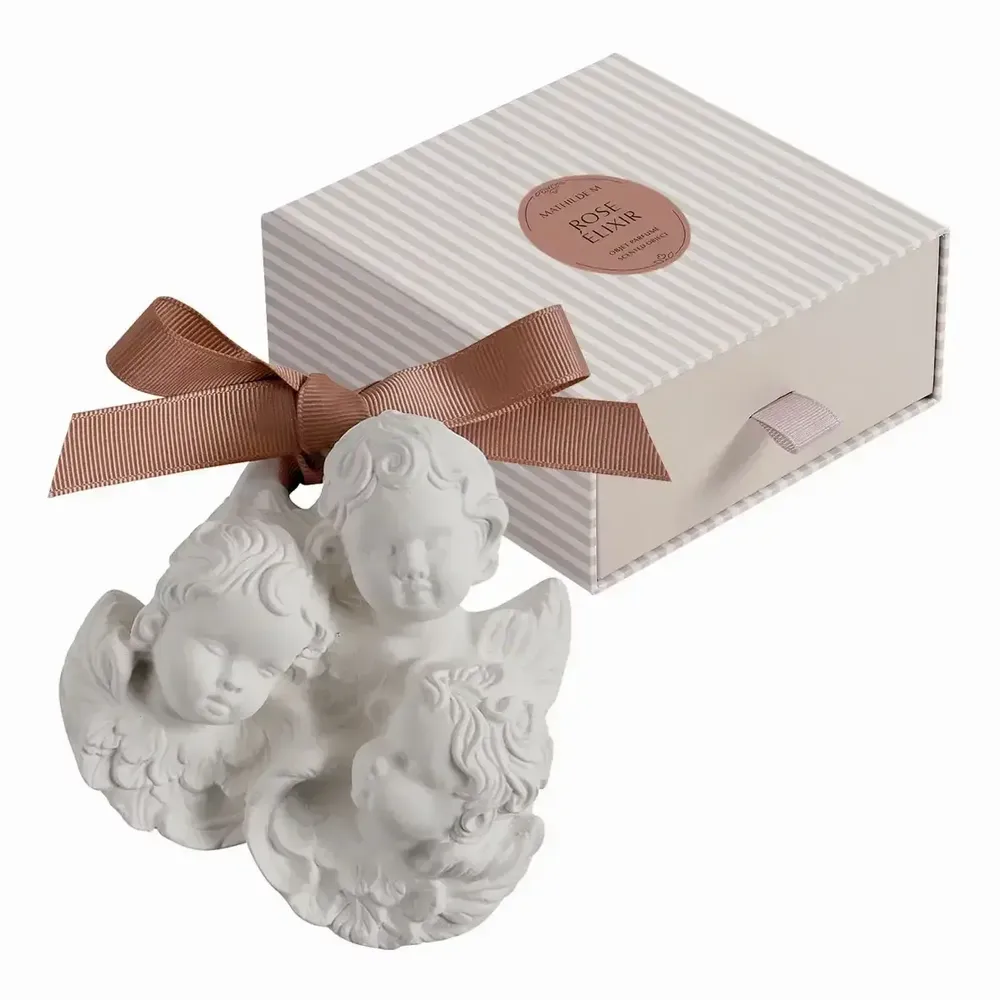 Parfums d'intérieur - Décor parfumé Angelots - Rose Elixir - MATHILDE M.
