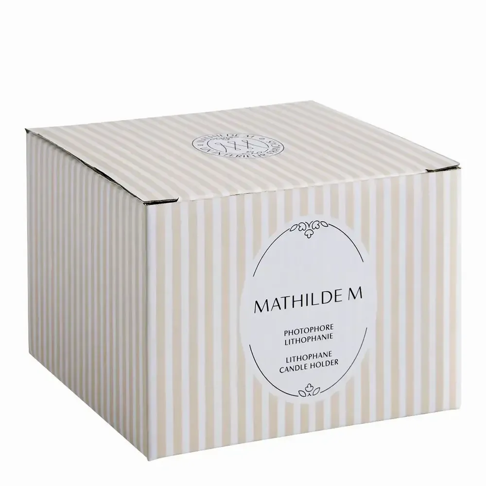 Candlesticks and candle holders - Lithophane Foliage in white ceramic - MATHILDE M.