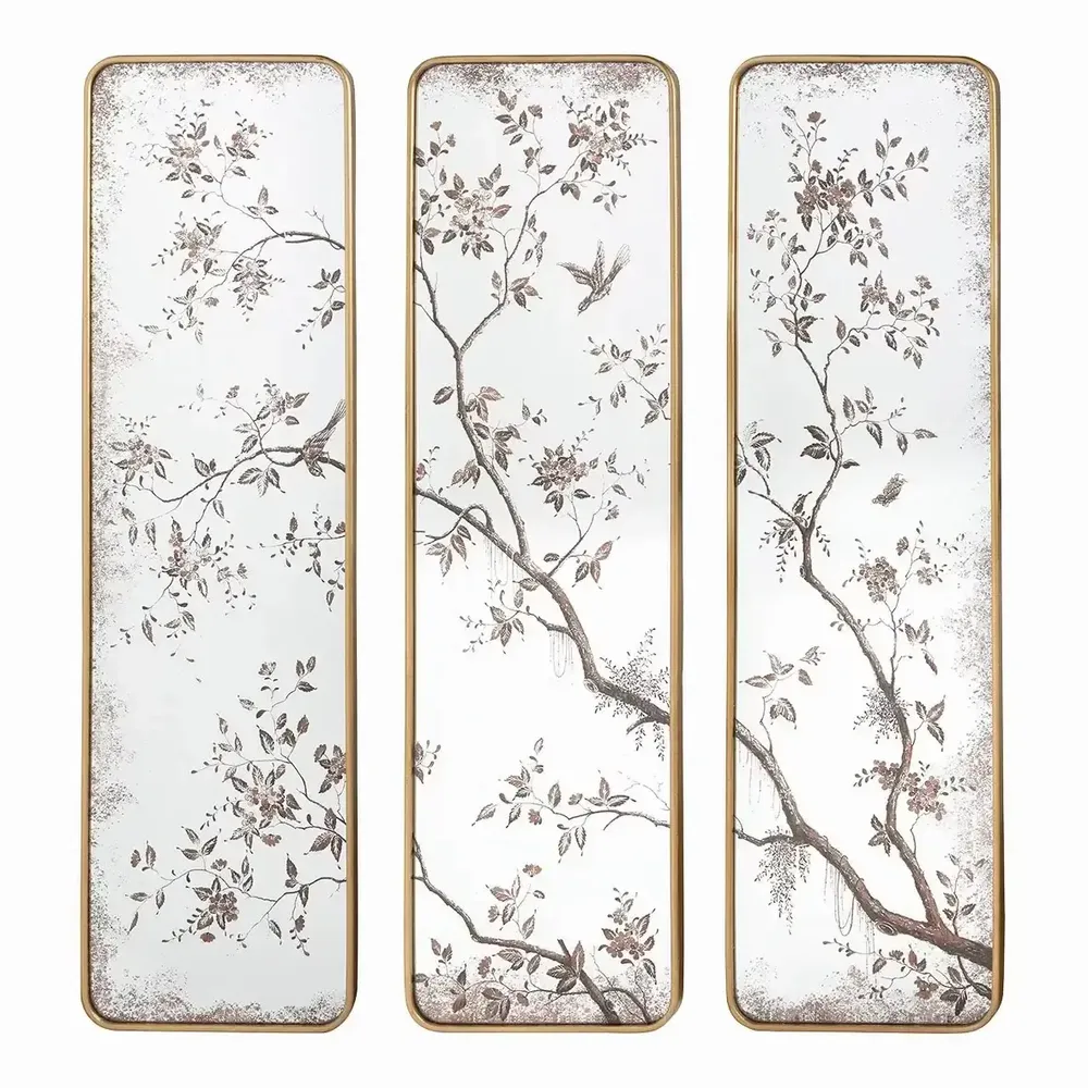 Miroirs - Miroir triptyque Un printemps à Kyoto 107 x 93 cm - MATHILDE M.