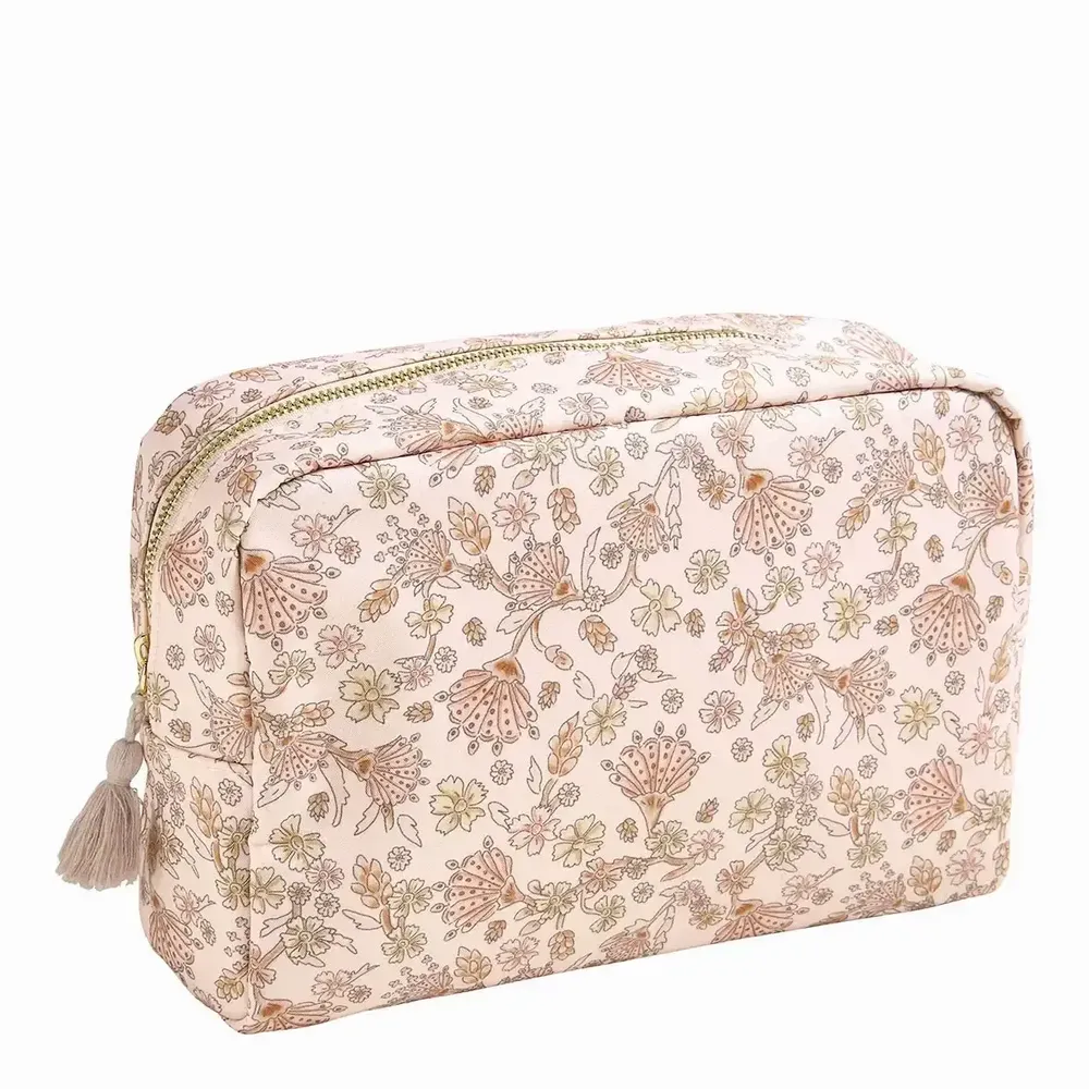 Clutches - Soleil Pastel large rectangular fabric toiletry bag - MATHILDE M.