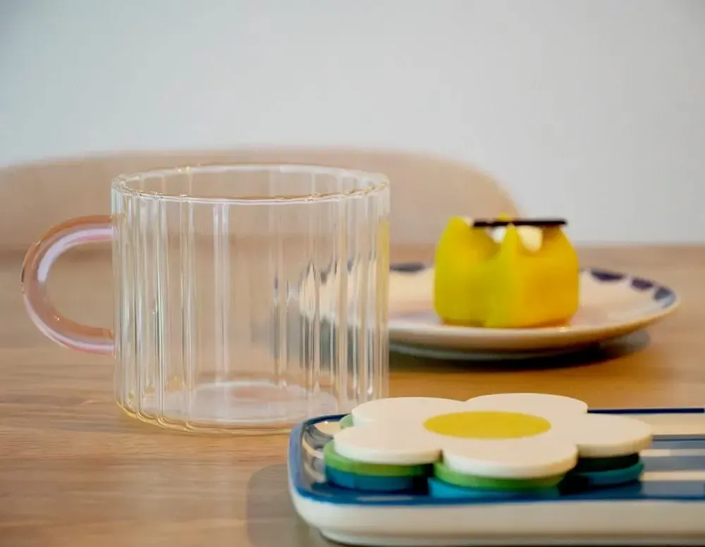 Glass - Glass whimsey rainbow / set of 4 - AND NOOK