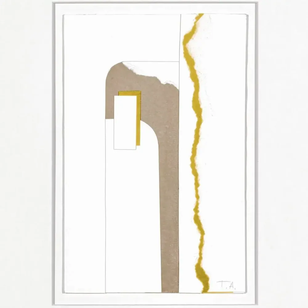 Services - 'Cloud Gold 01' - Œuvre Originale - 50x70cm - PERSPECTIVA 10