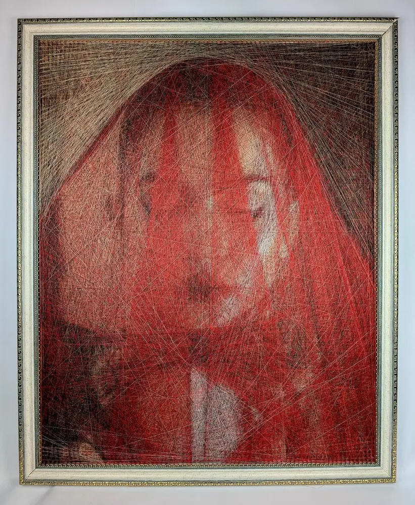 Decorative objects - Veil of Passion / work of art / handmade with the silky threads only - ART NITKA
