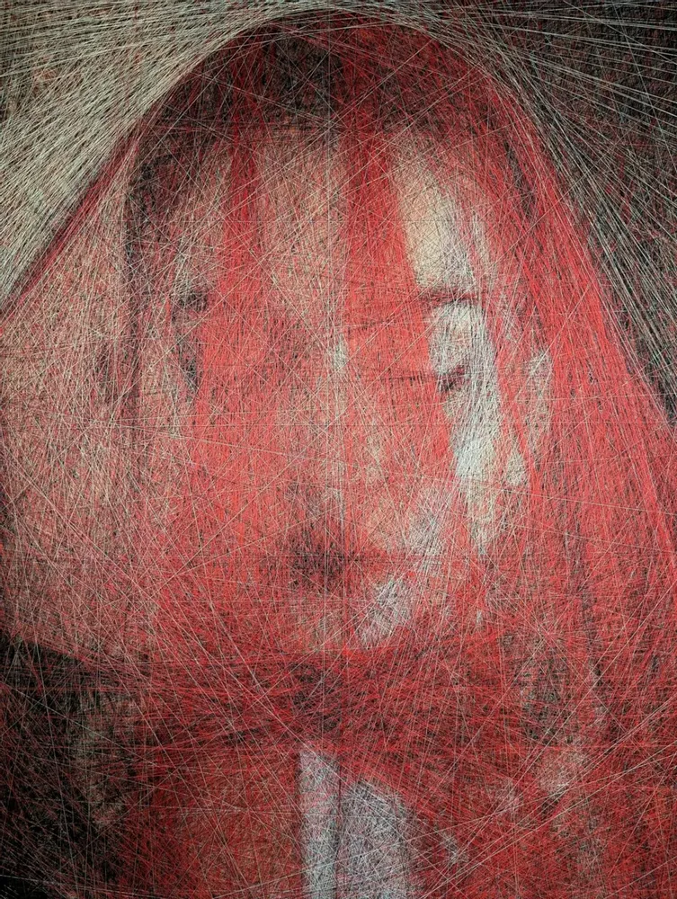 Decorative objects - Veil of Passion / work of art / handmade with the silky threads only - ART NITKA