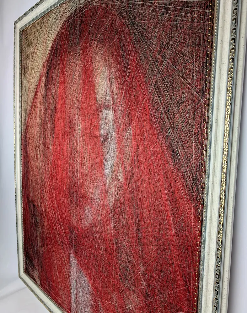 Decorative objects - Veil of Passion / work of art / handmade with the silky threads only - ART NITKA