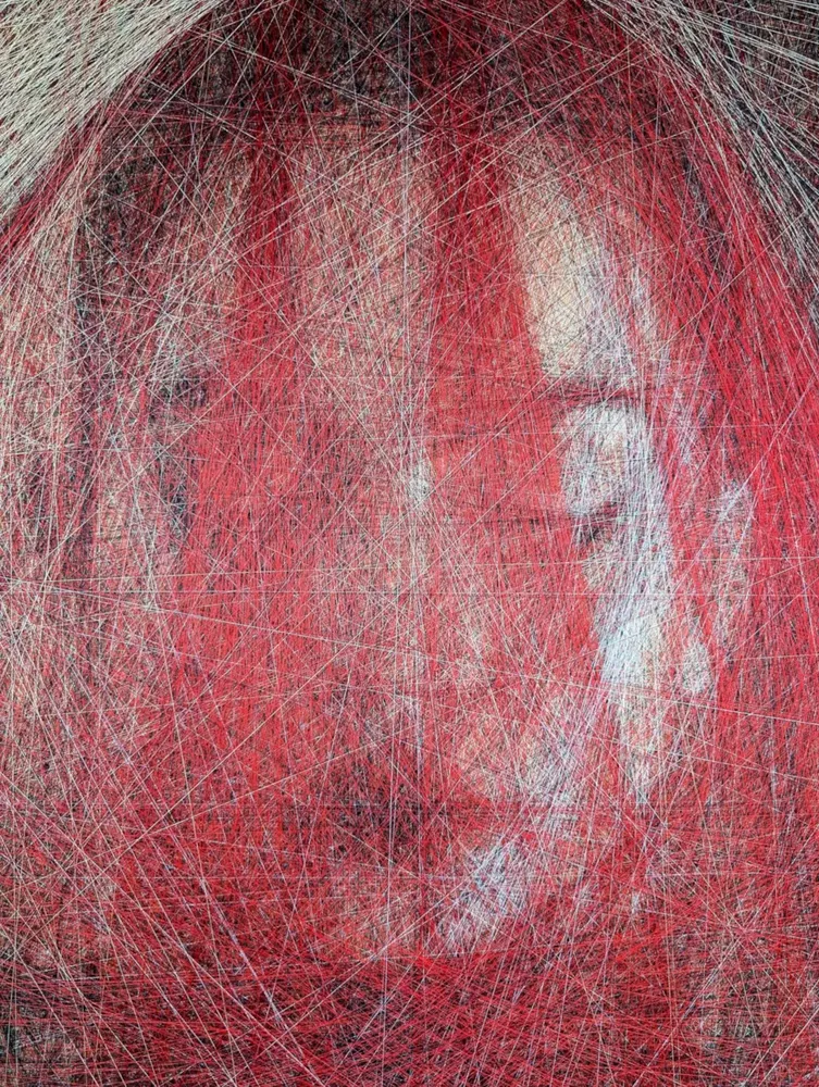Decorative objects - Veil of Passion / work of art / handmade with the silky threads only - ART NITKA