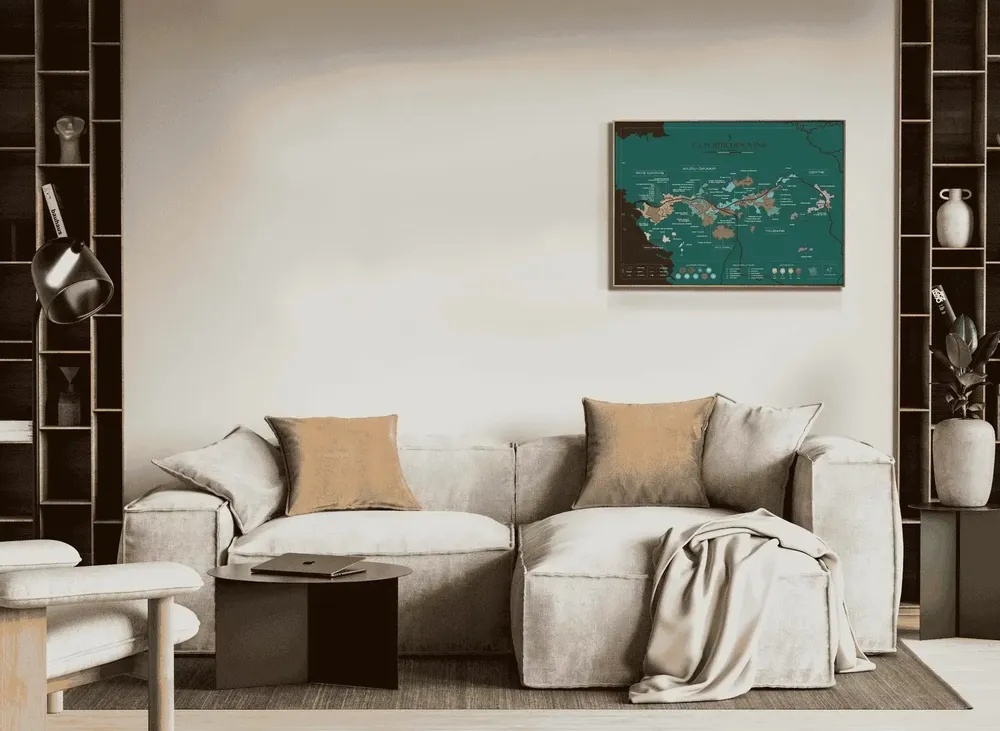 Objets de décoration - Carte du vin à gratter - Loire - 1020 DÉGUSTATIONS