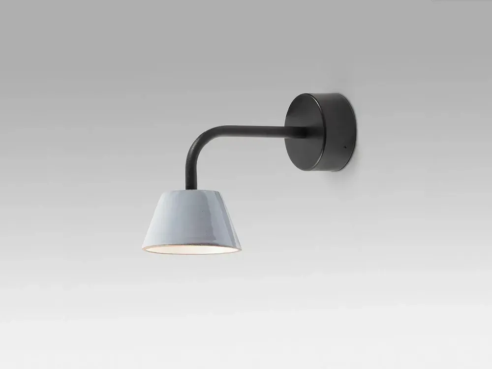 Appliques - ABSIDIOLA applique murale conica avec abat-jour en céramique - LUXCAMBRA