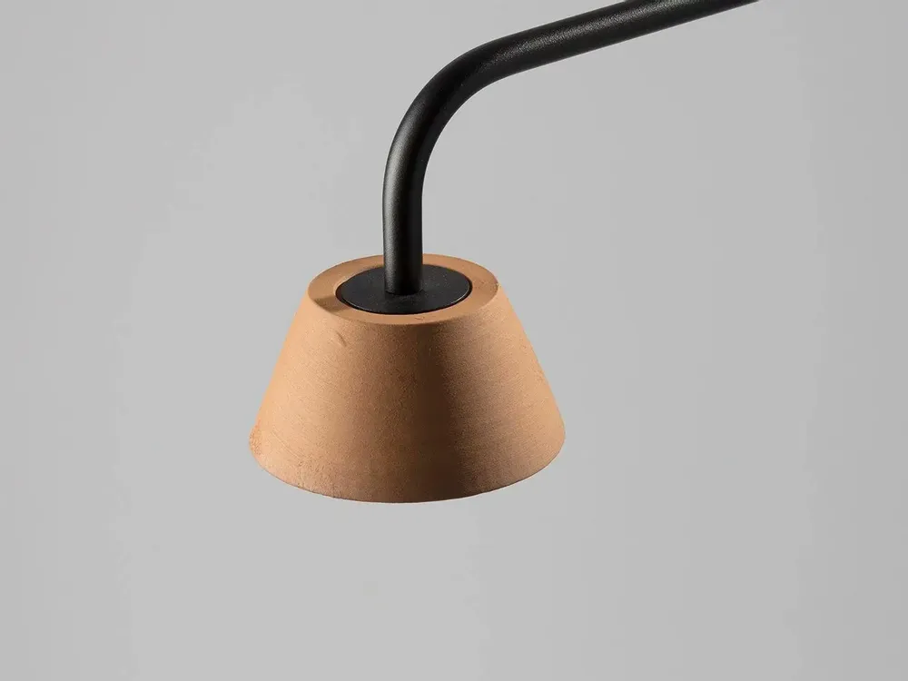 Appliques - ABSIDIOLA applique murale conica avec abat-jour en céramique - LUXCAMBRA