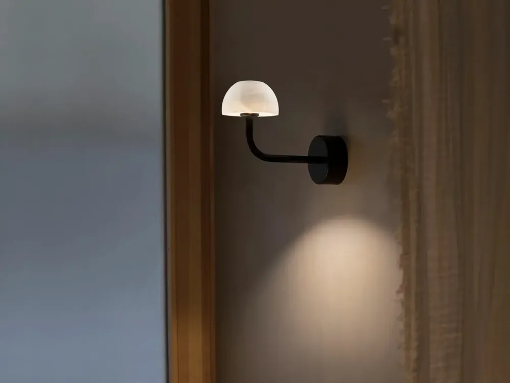 Appliques - ABSIDIOLA applique mural mini indirect en albâtre ou céramique - LUXCAMBRA