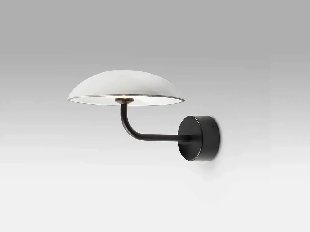 Wall lamps - ABSIDIOLA indirect plato wall lamp with ceramic shade - LUXCAMBRA