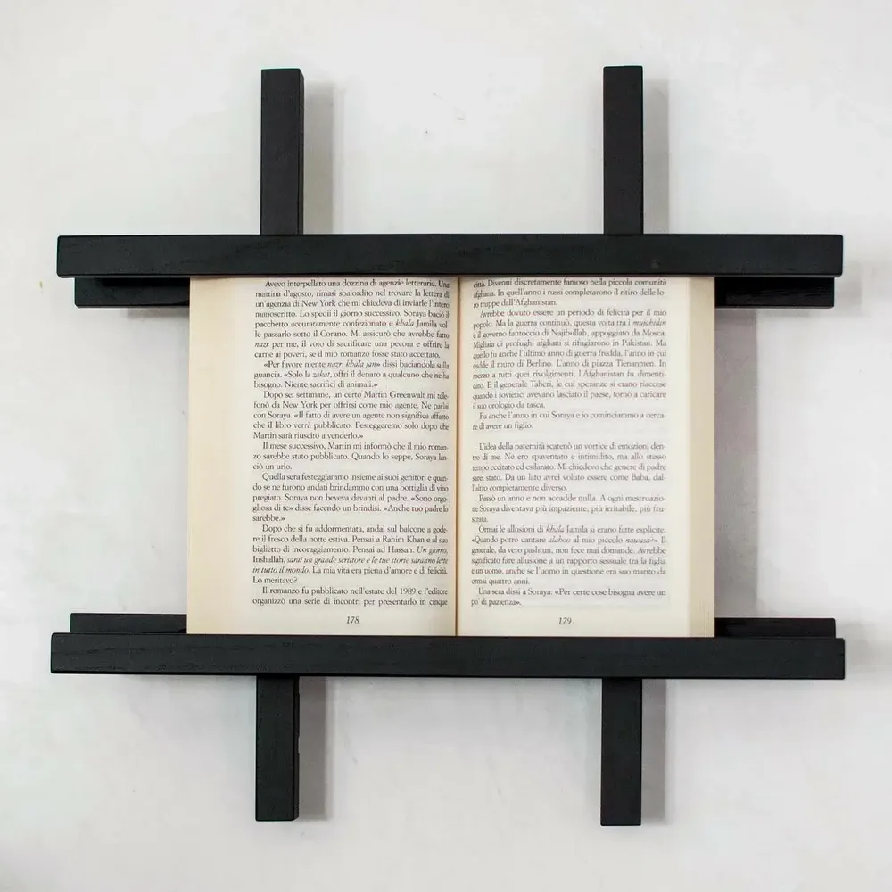 Etagères - Cadre d’exposition pour livres, en bois de Frêne noir - GUARDAMI
