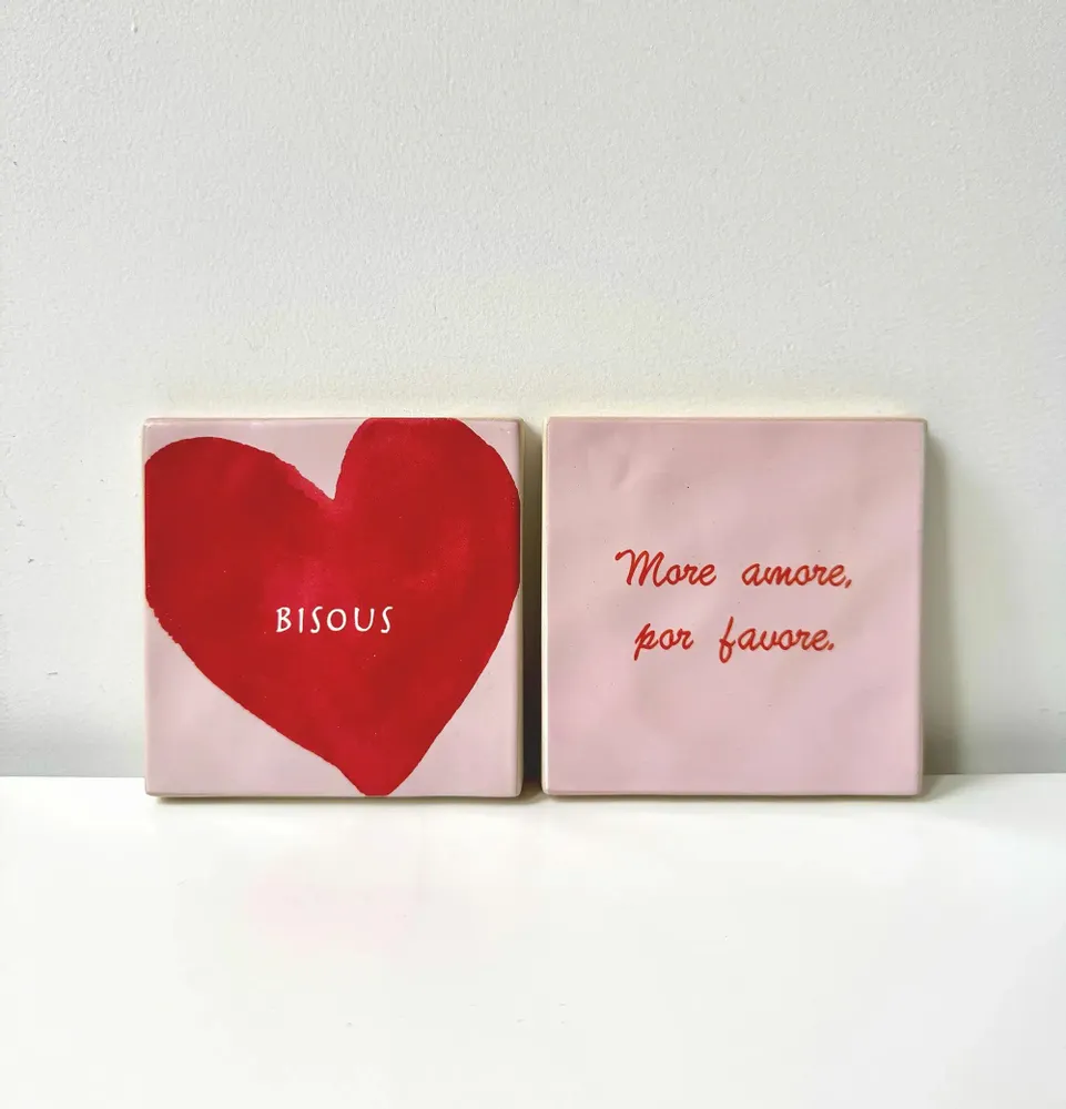 Gifts - Ceramic tile bisous - AND NOOK