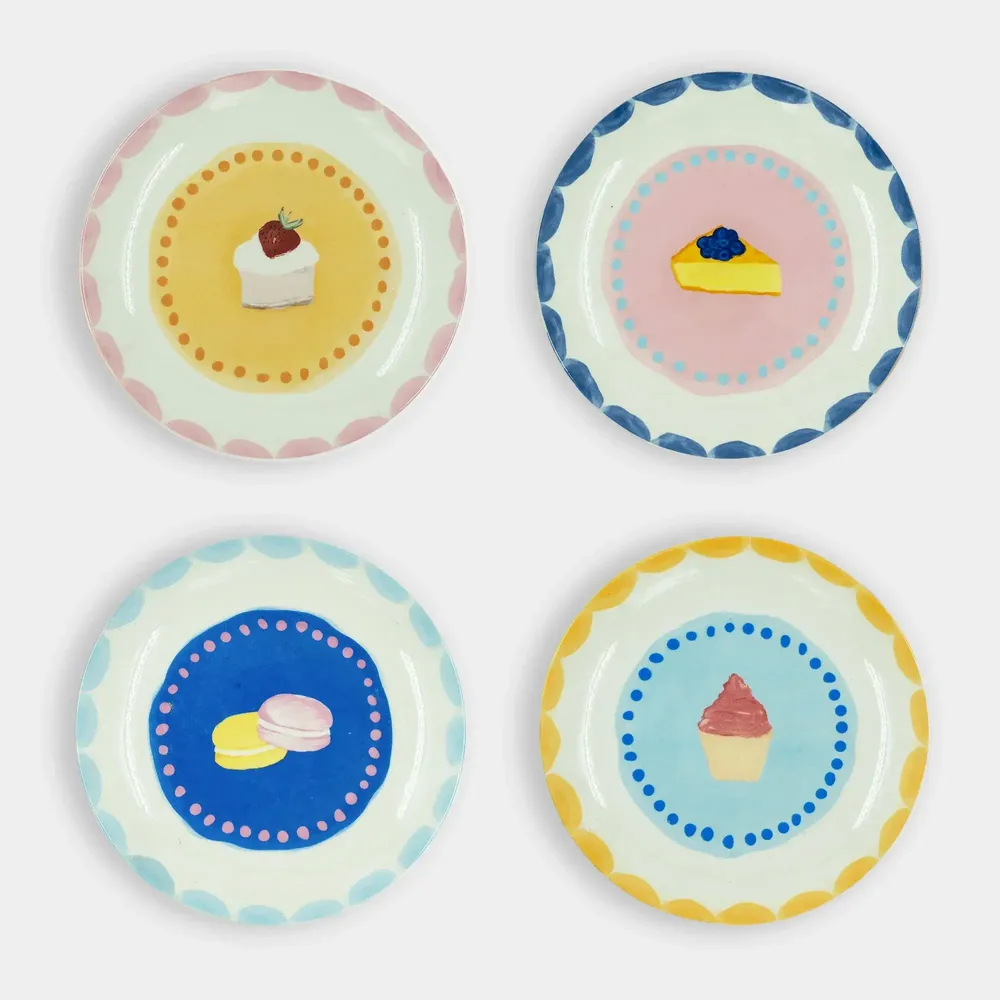 Everyday plates - Plate sweet pastry / set of 4 - AND NOOK
