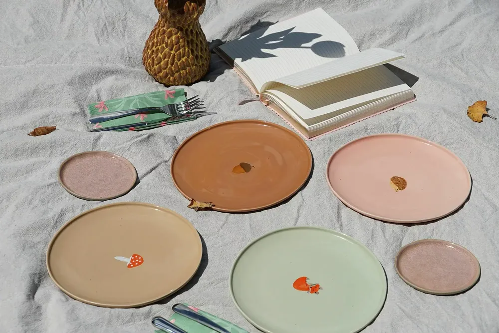 Assiettes au quotidien - Assiette forêt / set of 4 - AND NOOK