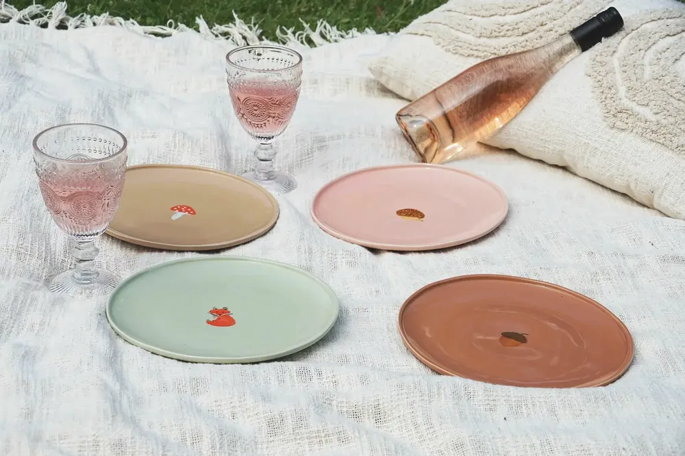 Assiettes au quotidien - Assiette forêt / set of 4 - AND NOOK