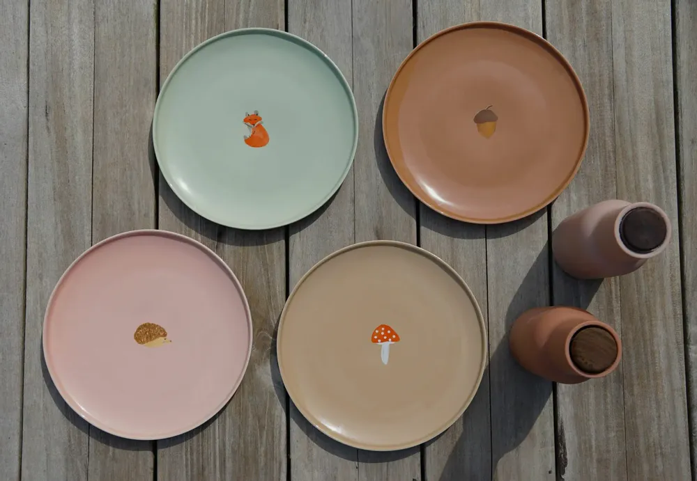 Assiettes au quotidien - Assiette forêt / set of 4 - AND NOOK