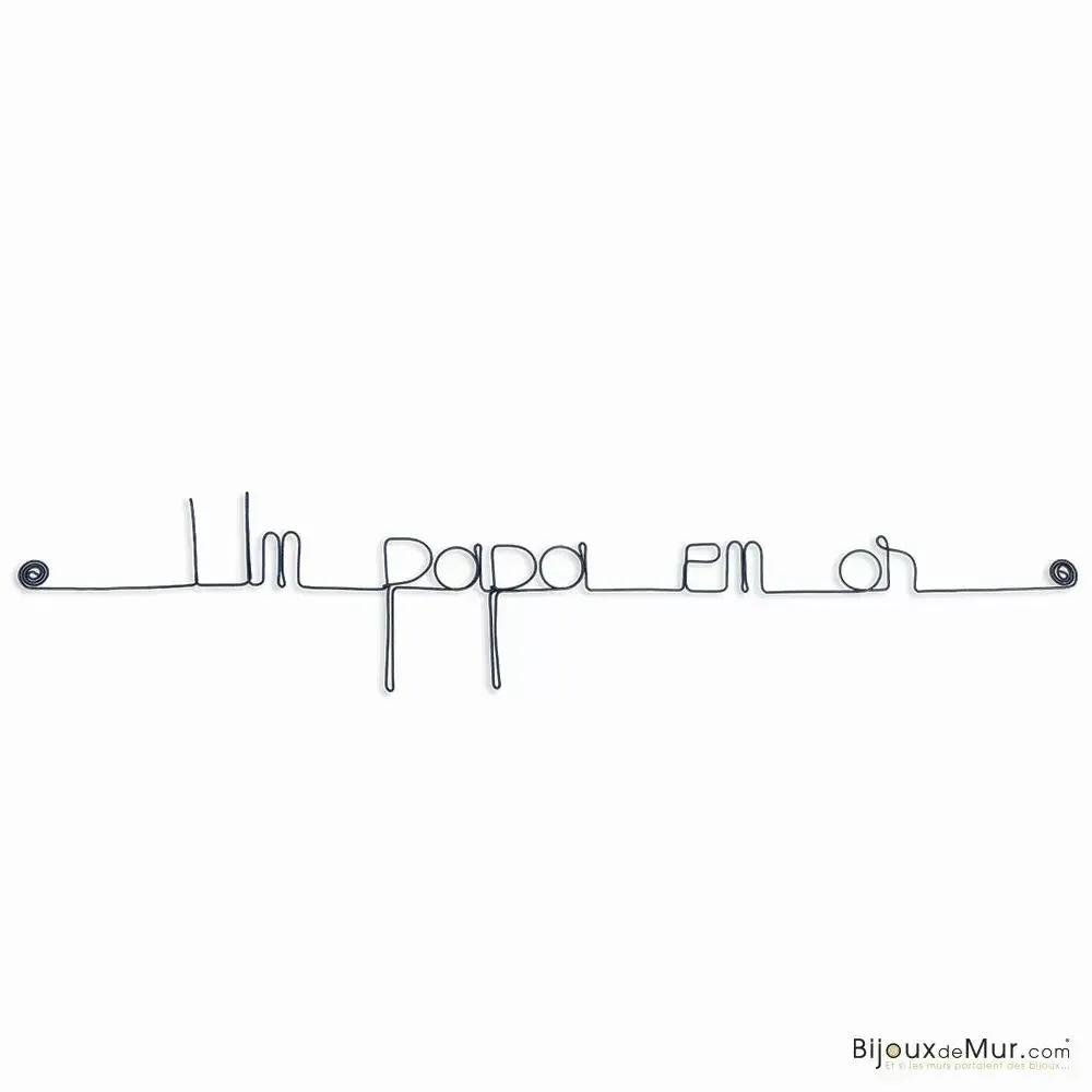 Other wall decoration - Father's Day Gift ” A Golden Dad ” - Wall Decor - BIJOUX DE MUR