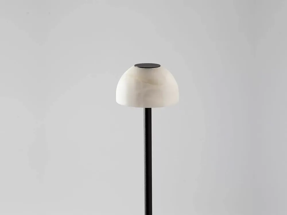 Table lamps - ABSIDIOLA mini table lamp with alabaster or ceramic lampshade - LUXCAMBRA