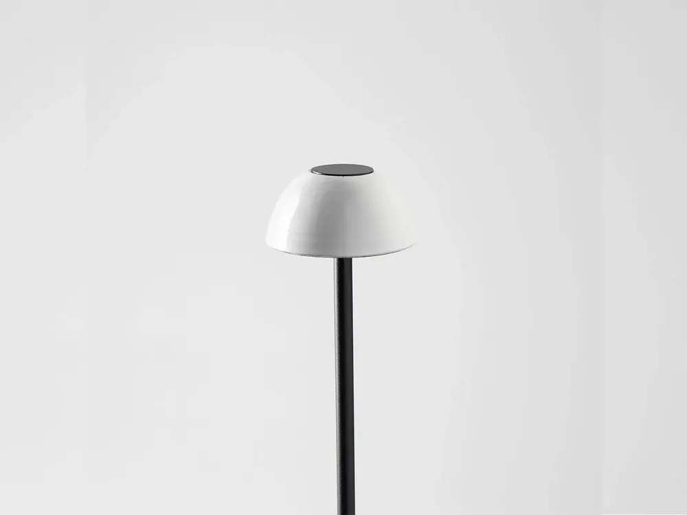 Table lamps - ABSIDIOLA mini table lamp with alabaster or ceramic lampshade - LUXCAMBRA