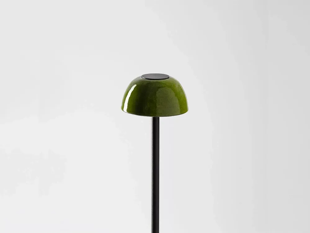 Table lamps - ABSIDIOLA mini table lamp with alabaster or ceramic lampshade - LUXCAMBRA