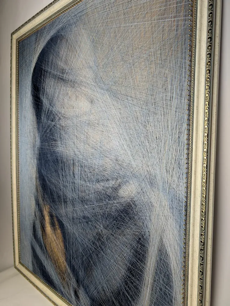 Pièces uniques - Mystère oriental / œuvre d'art aux fils de soie / art contemporain - ART NITKA