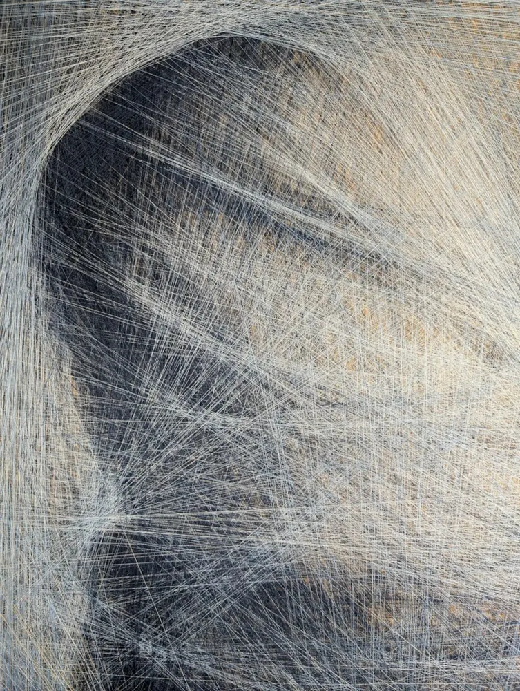 Pièces uniques - Mystère oriental / œuvre d'art aux fils de soie / art contemporain - ART NITKA