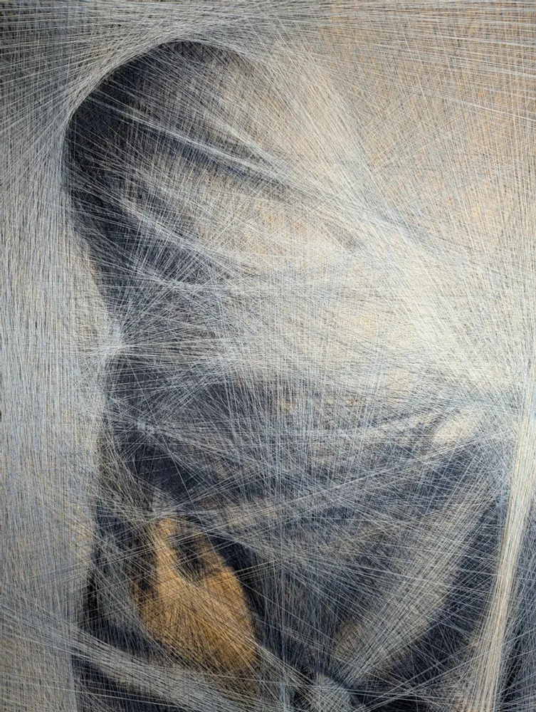 Pièces uniques - Mystère oriental / œuvre d'art aux fils de soie / art contemporain - ART NITKA