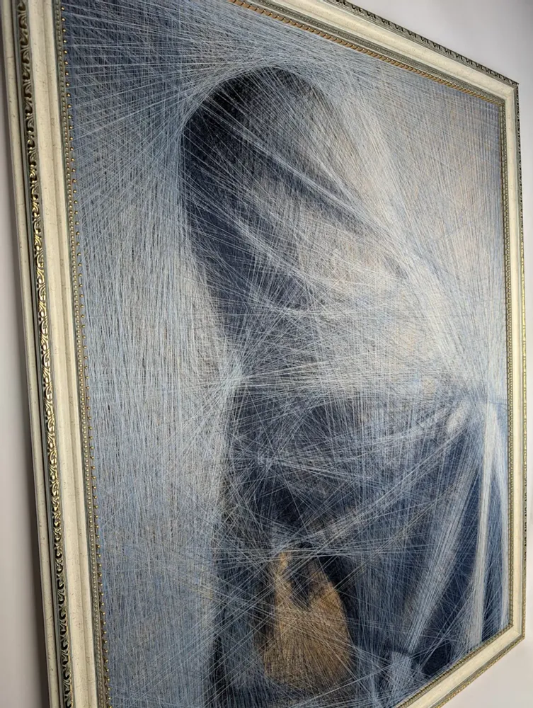 Pièces uniques - Mystère oriental / œuvre d'art aux fils de soie / art contemporain - ART NITKA