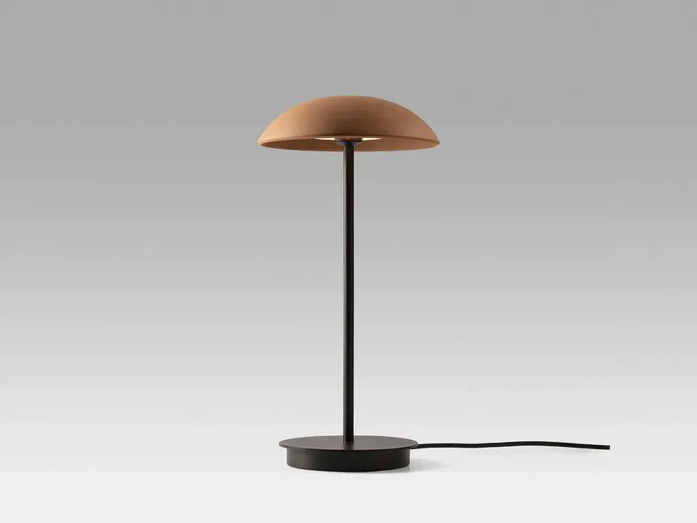 Lampes de table - ABSIDIOLA lampe à poser avec abat-jour en céramique plato - LUXCAMBRA