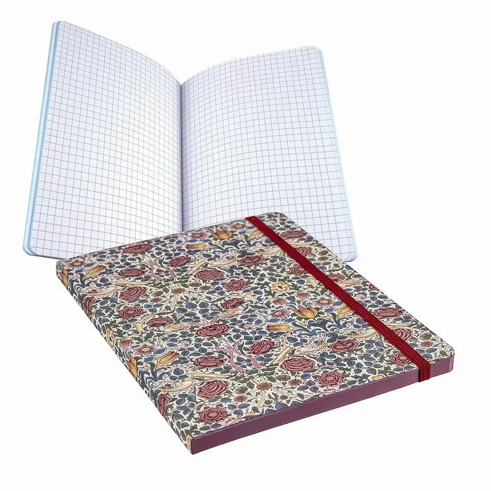 Stationery - W.Morris Notebook - Pink - JAVIER SA