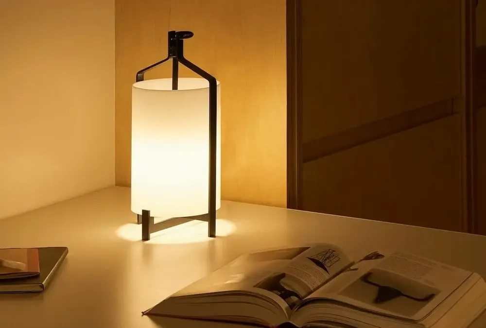 Lampes de table - FANAL lampe de table noir de 35,5cm - LUXCAMBRA