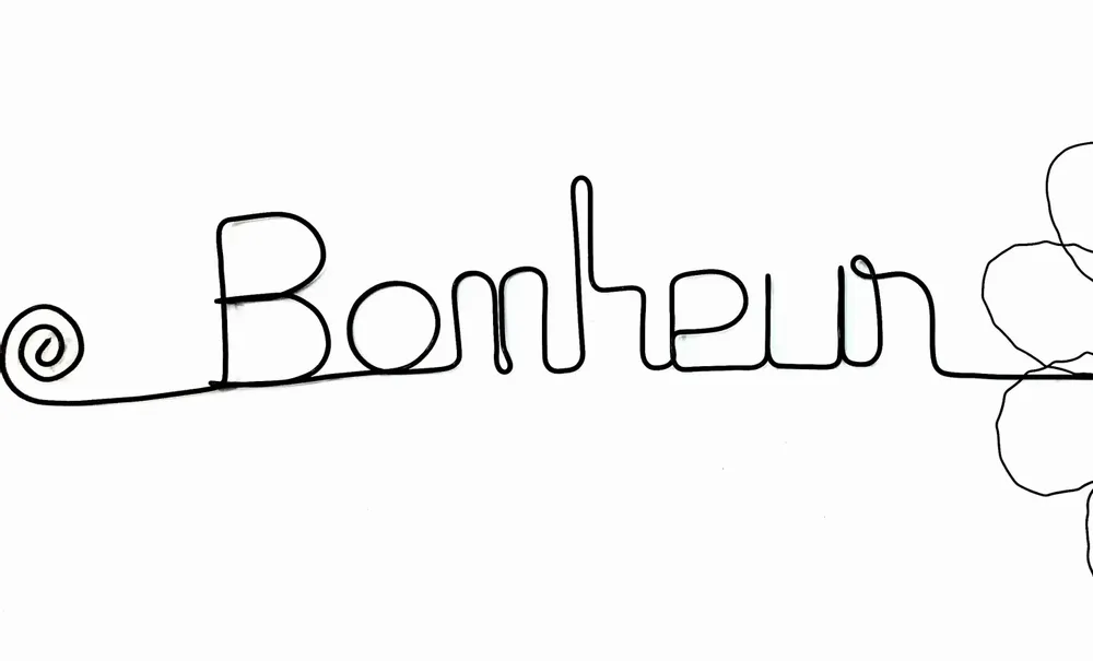 Other wall decoration - Wire wall decoration - Daisy flower - Happiness - BIJOUX DE MUR